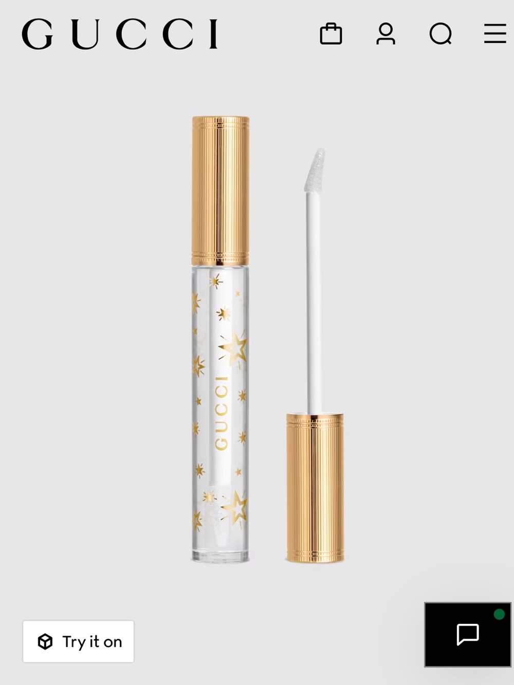 Gucci clear gloss in 117
